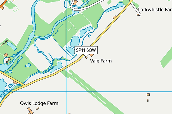 SP11 6QW map - OS VectorMap District (Ordnance Survey) SP11 6QW map - OS VectorMap District (Ordnance Survey)