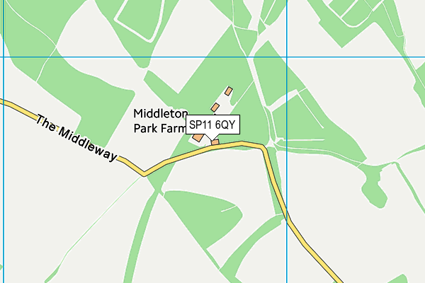 SP11 6QY map - OS VectorMap District (Ordnance Survey) SP11 6QY map - OS VectorMap District (Ordnance Survey)