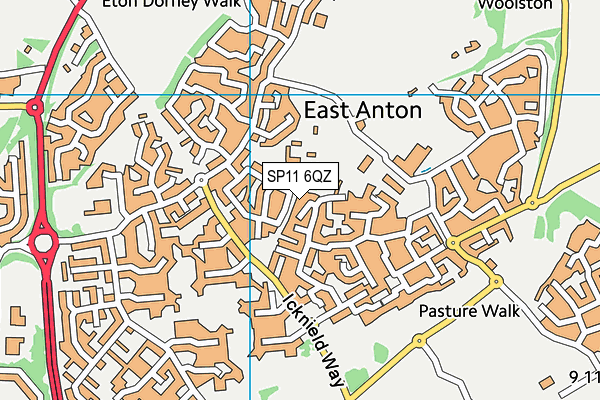 SP11 6QZ map - OS VectorMap District (Ordnance Survey) SP11 6QZ map - OS VectorMap District (Ordnance Survey)