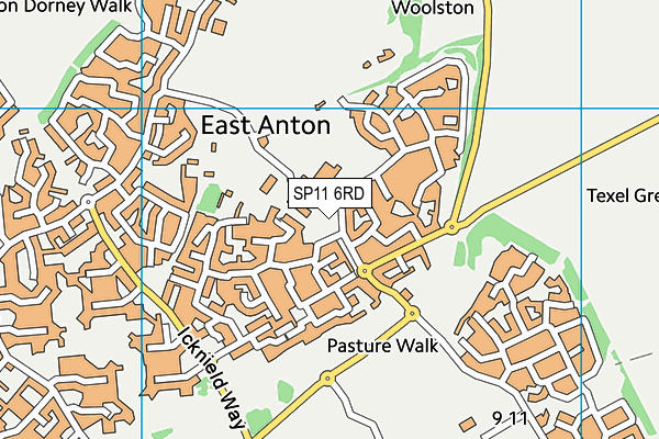 SP11 6RD map - OS VectorMap District (Ordnance Survey) SP11 6RD map - OS VectorMap District (Ordnance Survey)