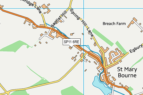 SP11 6RE map - OS VectorMap District (Ordnance Survey) SP11 6RE map - OS VectorMap District (Ordnance Survey)