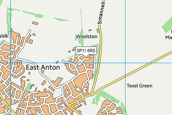 SP11 6RS map - OS VectorMap District (Ordnance Survey)