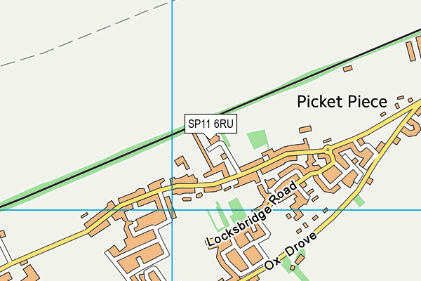 SP11 6RU map - OS VectorMap District (Ordnance Survey) SP11 6RU map - OS VectorMap District (Ordnance Survey)