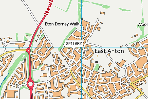 SP11 6RZ map - OS VectorMap District (Ordnance Survey) SP11 6RZ map - OS VectorMap District (Ordnance Survey)
