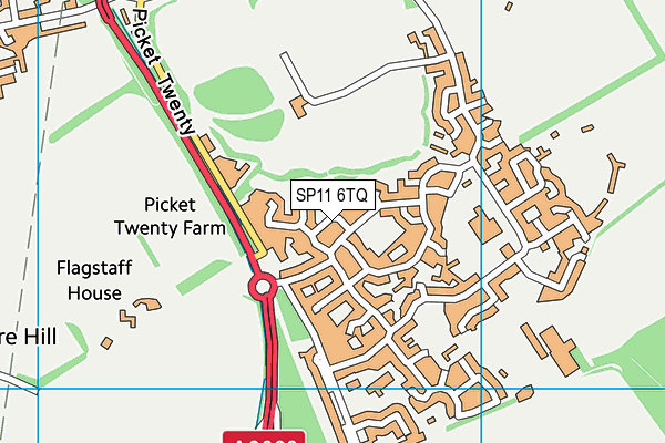 SP11 6TQ map - OS VectorMap District (Ordnance Survey)
