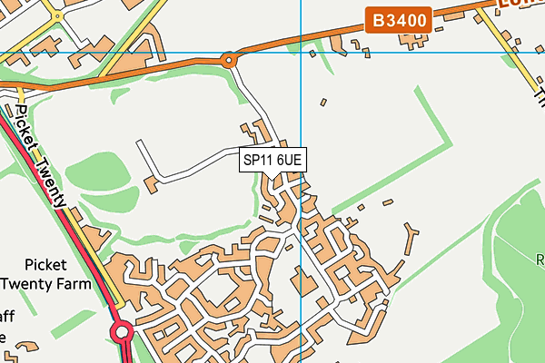 SP11 6UE map - OS VectorMap District (Ordnance Survey) SP11 6UE map - OS VectorMap District (Ordnance Survey)