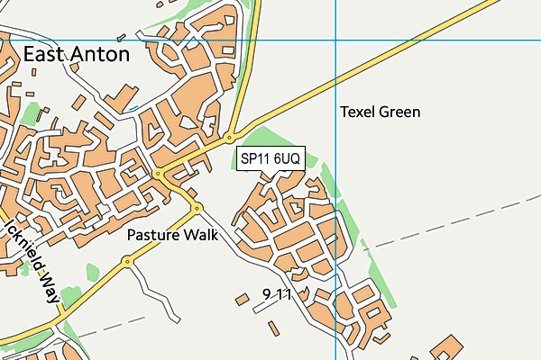 SP11 6UQ map - OS VectorMap District (Ordnance Survey) SP11 6UQ map - OS VectorMap District (Ordnance Survey)