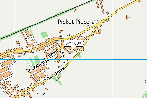 SP11 6UX map - OS VectorMap District (Ordnance Survey) SP11 6UX map - OS VectorMap District (Ordnance Survey)