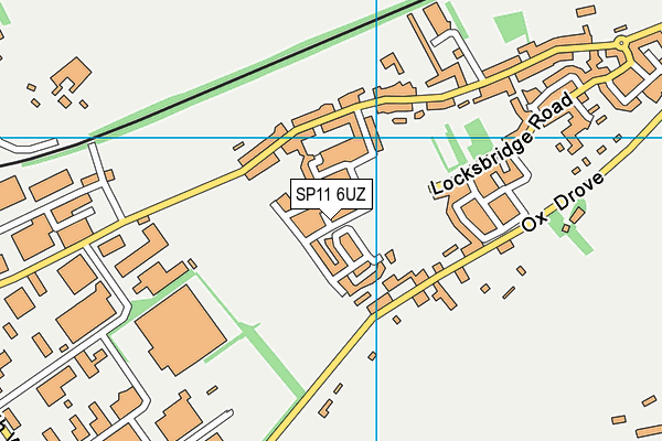 SP11 6UZ map - OS VectorMap District (Ordnance Survey) SP11 6UZ map - OS VectorMap District (Ordnance Survey)
