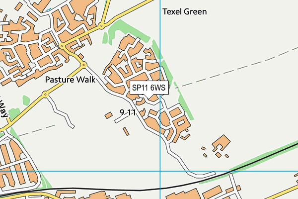 SP11 6WS map - OS VectorMap District (Ordnance Survey) SP11 6WS map - OS VectorMap District (Ordnance Survey)