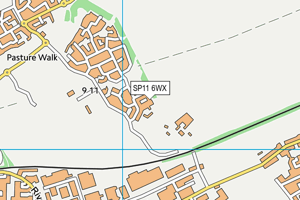 SP11 6WX map - OS VectorMap District (Ordnance Survey) SP11 6WX map - OS VectorMap District (Ordnance Survey)