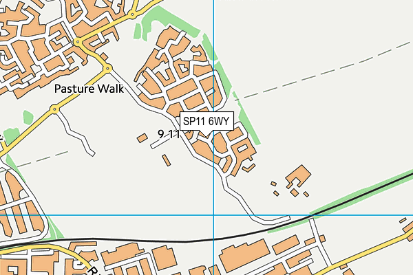 SP11 6WY map - OS VectorMap District (Ordnance Survey) SP11 6WY map - OS VectorMap District (Ordnance Survey)