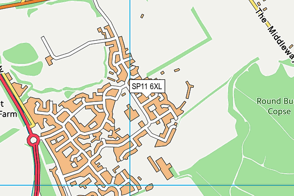 SP11 6XL map - OS VectorMap District (Ordnance Survey) SP11 6XL map - OS VectorMap District (Ordnance Survey)