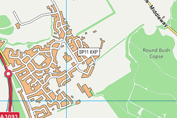 SP11 6XP map - OS VectorMap District (Ordnance Survey) SP11 6XP map - OS VectorMap District (Ordnance Survey)