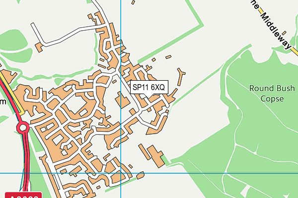 SP11 6XQ map - OS VectorMap District (Ordnance Survey) SP11 6XQ map - OS VectorMap District (Ordnance Survey)