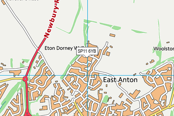 SP11 6YB map - OS VectorMap District (Ordnance Survey) SP11 6YB map - OS VectorMap District (Ordnance Survey)