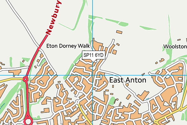 SP11 6YD map - OS VectorMap District (Ordnance Survey) SP11 6YD map - OS VectorMap District (Ordnance Survey)