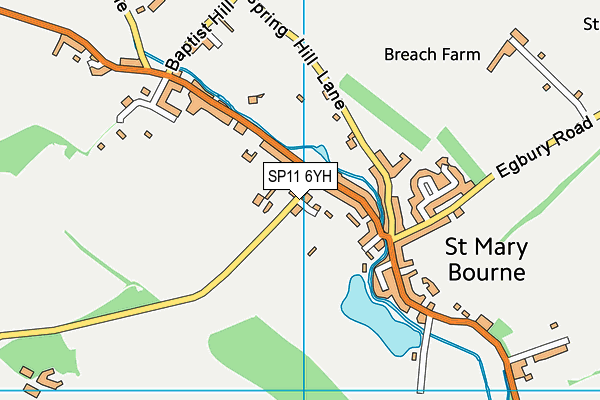 SP11 6YH map - OS VectorMap District (Ordnance Survey) SP11 6YH map - OS VectorMap District (Ordnance Survey)