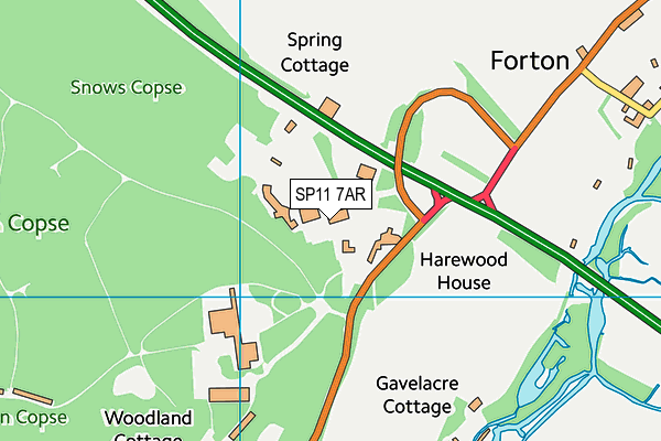SP11 7AR map - OS VectorMap District (Ordnance Survey) SP11 7AR map - OS VectorMap District (Ordnance Survey)