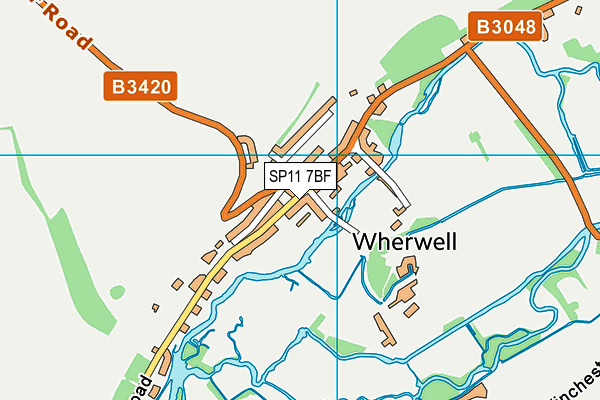 SP11 7BF map - OS VectorMap District (Ordnance Survey) SP11 7BF map - OS VectorMap District (Ordnance Survey)