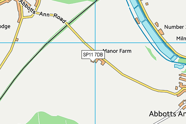 SP11 7DB map - OS VectorMap District (Ordnance Survey) SP11 7DB map - OS VectorMap District (Ordnance Survey)