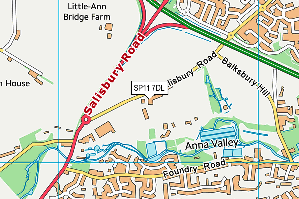 SP11 7DL map - OS VectorMap District (Ordnance Survey) SP11 7DL map - OS VectorMap District (Ordnance Survey)