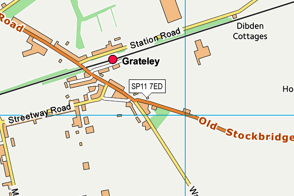 SP11 7ED map - OS VectorMap District (Ordnance Survey) SP11 7ED map - OS VectorMap District (Ordnance Survey)