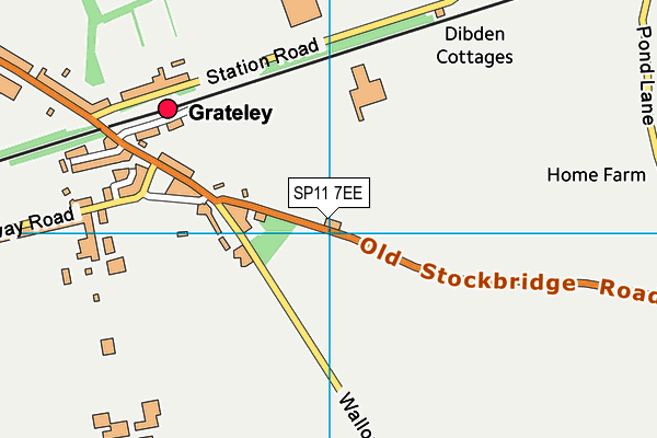 SP11 7EE map - OS VectorMap District (Ordnance Survey) SP11 7EE map - OS VectorMap District (Ordnance Survey)