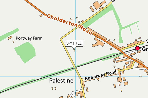 SP11 7EL map - OS VectorMap District (Ordnance Survey) SP11 7EL map - OS VectorMap District (Ordnance Survey)