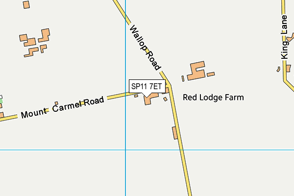 SP11 7ET map - OS VectorMap District (Ordnance Survey) SP11 7ET map - OS VectorMap District (Ordnance Survey)