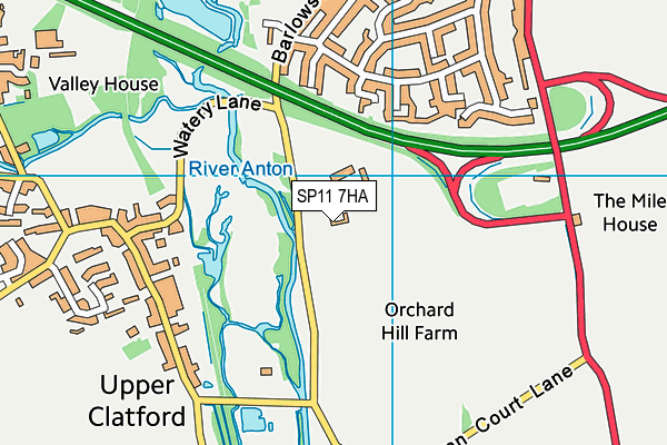 SP11 7HA map - OS VectorMap District (Ordnance Survey) SP11 7HA map - OS VectorMap District (Ordnance Survey)