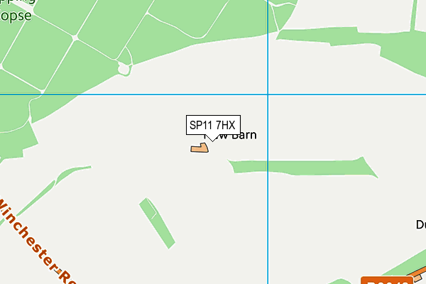 SP11 7HX map - OS VectorMap District (Ordnance Survey) SP11 7HX map - OS VectorMap District (Ordnance Survey)