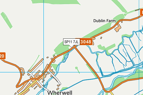 SP11 7JL map - OS VectorMap District (Ordnance Survey)