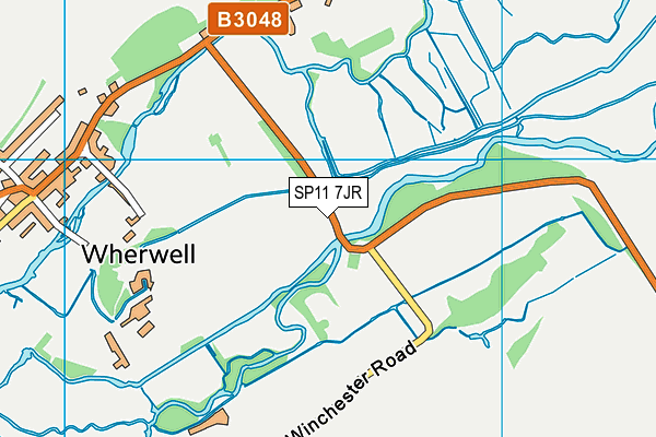 SP11 7JR map - OS VectorMap District (Ordnance Survey) SP11 7JR map - OS VectorMap District (Ordnance Survey)