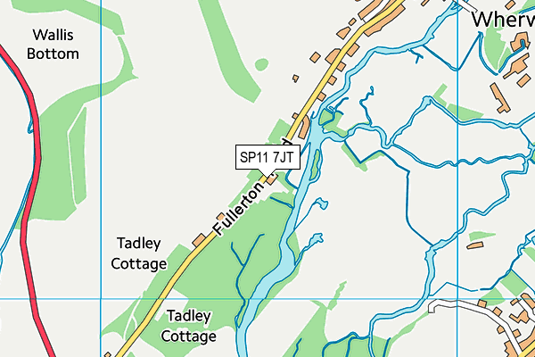 SP11 7JT map - OS VectorMap District (Ordnance Survey) SP11 7JT map - OS VectorMap District (Ordnance Survey)