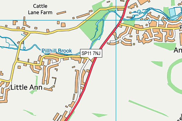 SP11 7NJ map - OS VectorMap District (Ordnance Survey) SP11 7NJ map - OS VectorMap District (Ordnance Survey)