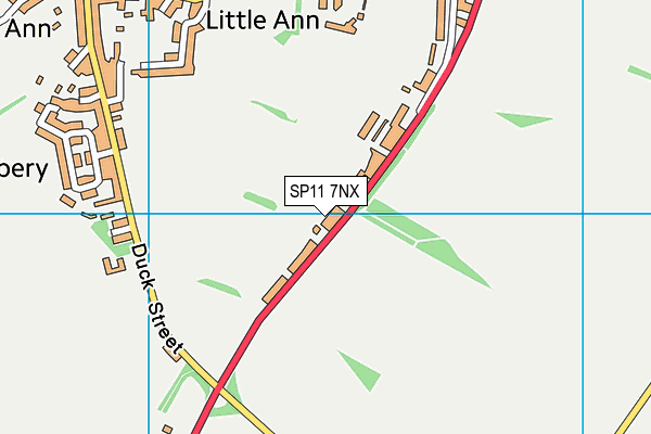 SP11 7NX map - OS VectorMap District (Ordnance Survey) SP11 7NX map - OS VectorMap District (Ordnance Survey)