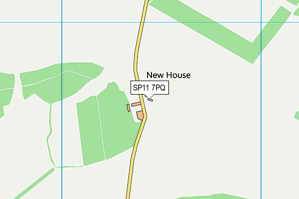 SP11 7PQ map - OS VectorMap District (Ordnance Survey) SP11 7PQ map - OS VectorMap District (Ordnance Survey)