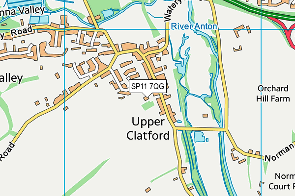 SP11 7QG map - OS VectorMap District (Ordnance Survey) SP11 7QG map - OS VectorMap District (Ordnance Survey)
