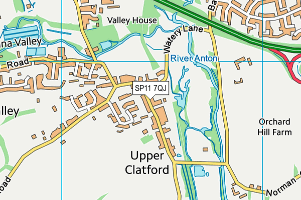 SP11 7QJ map - OS VectorMap District (Ordnance Survey) SP11 7QJ map - OS VectorMap District (Ordnance Survey)