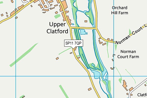 SP11 7QP map - OS VectorMap District (Ordnance Survey)