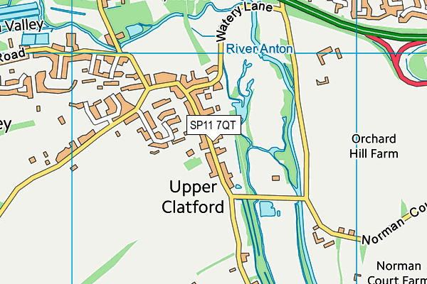 SP11 7QT map - OS VectorMap District (Ordnance Survey) SP11 7QT map - OS VectorMap District (Ordnance Survey)