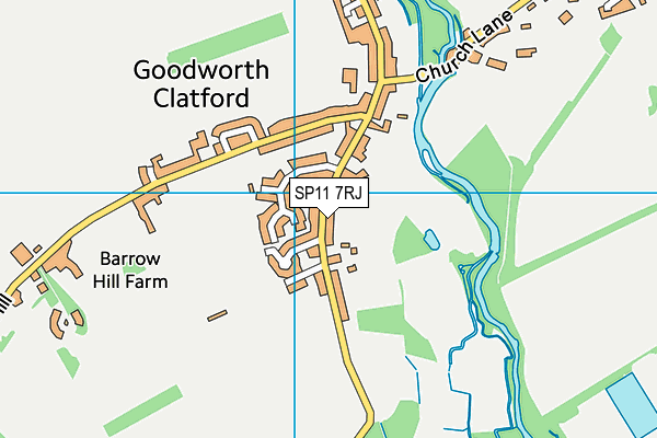 SP11 7RJ map - OS VectorMap District (Ordnance Survey) SP11 7RJ map - OS VectorMap District (Ordnance Survey)