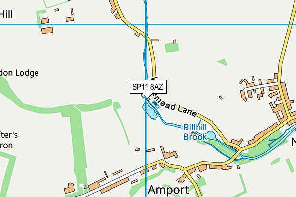 SP11 8AZ map - OS VectorMap District (Ordnance Survey) SP11 8AZ map - OS VectorMap District (Ordnance Survey)