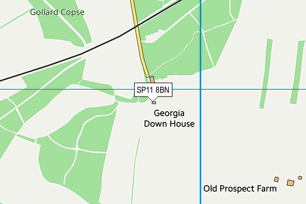 SP11 8BN map - OS VectorMap District (Ordnance Survey) SP11 8BN map - OS VectorMap District (Ordnance Survey)