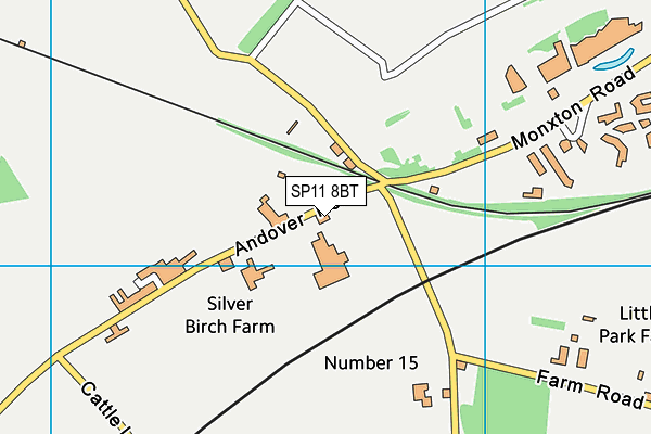 SP11 8BT map - OS VectorMap District (Ordnance Survey) SP11 8BT map - OS VectorMap District (Ordnance Survey)