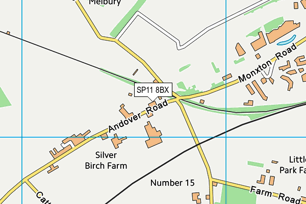 SP11 8BX map - OS VectorMap District (Ordnance Survey) SP11 8BX map - OS VectorMap District (Ordnance Survey)