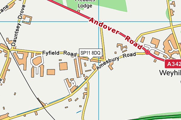 SP11 8DQ map - OS VectorMap District (Ordnance Survey) SP11 8DQ map - OS VectorMap District (Ordnance Survey)
