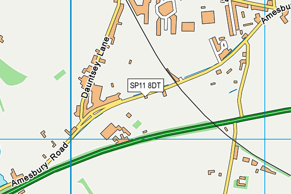 SP11 8DT map - OS VectorMap District (Ordnance Survey) SP11 8DT map - OS VectorMap District (Ordnance Survey)