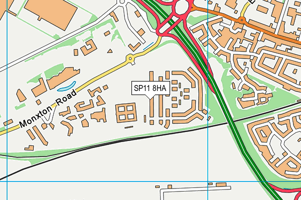 SP11 8HA map - OS VectorMap District (Ordnance Survey) SP11 8HA map - OS VectorMap District (Ordnance Survey)